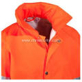 Men's Hi Vis Orange Waterproof Rain Jacket